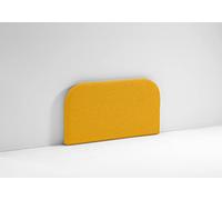 EVERGREENWEB Testata Letto Singola Imbottita, Testiera in Tessuto Antimacchia Stondata in Foam e Interno in Puro Legno per 90x190, Muro, Realizzata in Italia | Senape