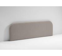 EVERGREENWEB Testata Matrimoniale Imbottita, Testiera in Tessuto Antimacchia Stondata in Foam e Interno in Puro Legno per Letto 160x190, Testata Muro, Realizzata in Italia | Tortora