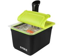 EVERIE Contenitore sous vide con coperchio universale in silicone e griglia sous vide e manicotto per contenitore compatibile con tutti i modelli Anova, Anova Nano, Instant Pot, Wancle Sous Vide