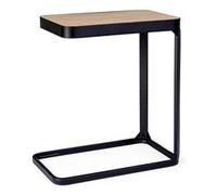 EVERITT Tavolino Nero e Legno (50cm)