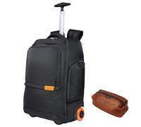 Everki Wheeled 123 zaino per laptop con ruote - per 15,6" e MacBook 16", bagaglio a mano con ruote sostituibili + pouch accessori in rete