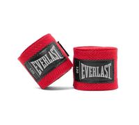 Everlast Core Bende per Mani 305 cm, Rosse - Bende da Boxe per guantoni, Sparring, MMA e Kickboxing, Chiusura in Velcro con Cinturino per Il Pollice