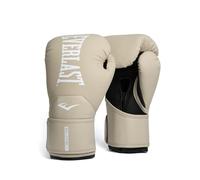 Guanti da Boxe Everlast Elite 2 12oz, Champagne, per Sacco, Allenamento e Sparring, Chiusura a Strappo, Barra Ergonomica, Schiuma a Strati - Autentico Everlast
