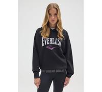 EVERLAST, Felpa In Misto Cotone Nera Regular Fit, Donna, Nero, Taglia: L