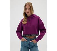 EVERLAST, Felpa In Misto Cotone Viola Regular Fit, Donna, Viola, Taglia: XL