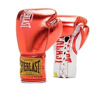 Everlast Guanti da boxe unisex per adulti, 1910 Pro, guanti da combattimento, colore rosso, 10 oz