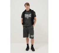 EVERLAST, Pantaloncini In Misto Cotone Neri Regular Fit Con Logo Everlast, Uomo, Nero, Taglia: M