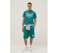 EVERLAST, Pantaloncini In Misto Cotone Verdi Regular Fit Con Logo Everlast, Uomo, Verde, Taglia: M