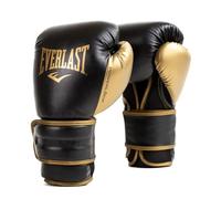 Guanti da Boxe Everlast Powerlock 2R 12oz Oro/Nero per sacco, colpitori e sparring, supporto polso Turnback avanzato, imbottitura a 4 strati e presa ergonomica - Originale Everlast