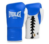 Everlast Powerlock OG Pro Fight Guanti da Boxe 10oz Blu/Bianco Allacciatura a Lacci per Sacco e Competizione con Schiuma Avanzata
