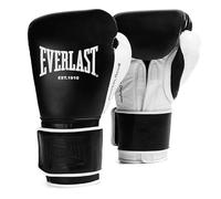 Everlast Powerlock OG Pro Fight Guanti da Boxe 12oz Nero/Bianco con Chiusura Hook & Loop per Sacco e Competizione