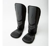 Everlast Prospect Youth Shin Guards (S/M) Protezioni Piede e Tibia, Design 2 Pezzi, Imbottitura Assorbente Urti, Kickboxing e Muay Thai Bambini - Everlast