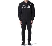 Everlast tuta da ginnastica per uomo completo sportivo in cotone felpato set per sport e tempo libero o palestra (IT, Testo, M, Regular, Regular, Nero capp.)