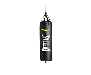 Everlast Unisex sacco da boxe Nevatear riempito, nero/bianco, 40LBS