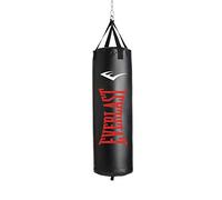 Everlast Unsiex 70LBS - Sacco da boxe Nevatear Unfilled Punching Bag, nero/rosso