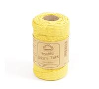 EVERLASTO, 100 m di spago in Cotone da Forno (2 mm Circa) (Giallo Narciso)
