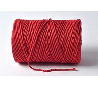 EVERLASTO, 100 m di spago in Cotone Massiccio (2 mm Circa) (Rosso Beefeater)