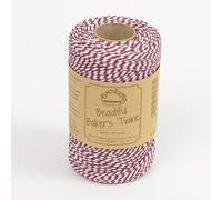 EVERLASTO Bakers Twine Originali 100M Bobine, Cotone, Borgogna, 2 mm, 100 unità
