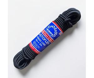 Everlasto - Corda elastica "Lastoflex", 6 mm, 20 m, colore: Nero