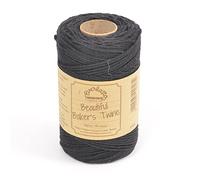 EVERLASTO - Spago in Cotone per Pasticceria, 100 m, 2 mm Circa, Colore: Nero