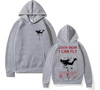 EVERLUCK Felpa con cappuccio Travis Hiphop Scott Wish You Were Here unisex Astroworld Look Mom I Can Fly Felpe per donna e uomo, 02 Fly Travis, 3XL