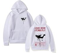 EVERLUCK Felpa con cappuccio Travis Hiphop Scott Wish You Were Here unisex Astroworld Look Mom I Can Fly Felpe per donna e uomo, 03 Fly Travis, S