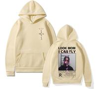 EVERLUCK Travis Hip Hop Fans Hoodies Mens Scott Wish You Were Here Felpe Donna Astroworld Look Mom I Can Fly Hoody Jumper, 09 Travis Felpa con cappuccio, L