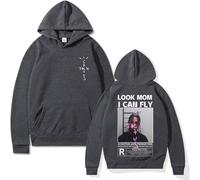 EVERLUCK Travis Hip Hop Fans Hoodies Mens Scott Wish You Were Here Felpe Donna Astroworld Look Mom I Can Fly Hoody Jumper, 10 Travis Felpa con cappuccio, M