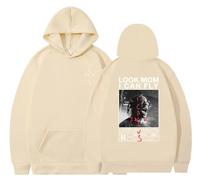 EVERLUCK Travis Hiphop Felpa con cappuccio da uomo con scritta in lingua inglese "Most in the Room", con scritta "Jack Look Mom I Can Fly" e Scott Rap Fans, 04 Jack Hiphop, S