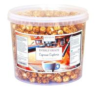 Everly Grace Popcorn - Espresso Euphoria, 600 g - Secchio di popcorn al caramello dolce e vero espresso, fatto a mano in Germania
