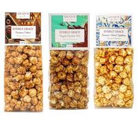 Everly Grace Popcorn Winter Bundle - Christmas Cookie, Bavarian Almond Symphony, Magical Chocolate Mint, ogni 100 g sacchetti di popcorn dalla nostra manifattura di Augusta, Germania