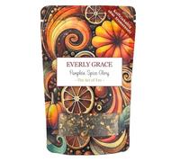 Everly Grace Tè nero biologico zucca Spice Glory - Tea di grado arancione Pekoe con zucca e cannella - Miscela piccante autunnale - ideale come base per Chai Latte