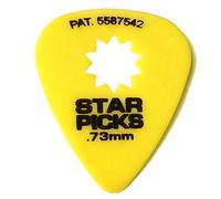 Everly Star Guitar Picks | 72 Pack | .73mm | Yellow