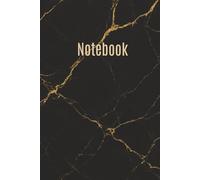 Evermark Pages: Blank Lined Personal Journal (Gold-Etched Black Marble) - 150 Pages