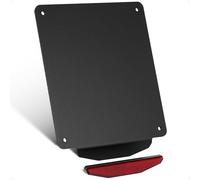 evermotor Portatarga moto, in alluminio, 180 x 200 mm, portatarga per moto, con 125 mm, 150° posteriori, occhi di gatto