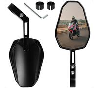 evermotor Specchietti Moto Omologati, E24, 360° Specchietti Moto Manubrio, Montaggio su Manubrio Ø22mm e Ø25,4mm, Universale, 2 pezzi