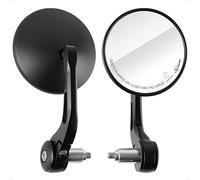 Evermotor Universale E9 Alluminio Specchietti Moto Manubrio Omologati Retrovisore Moto Set ATV Roller Specchietti End Bar Round