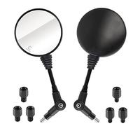 Evermotor universale E9 moto scooter ciclomotore ATV specchietto retrovisore specchietto moto specchietto laterale M10 M8 filettatura destra e filettatura sinistra Omologato E