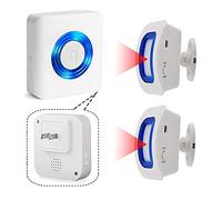 Evernary Allarme wireless con sensore di movimento per interni, allarme per letto e prevenzione delle cadute per anziani/pazienti con demenza/bambini (2 rilevatori di movimento + 1 ricevitore)