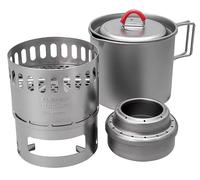 EVERNEW Ti Mug Pot 500 Set di fornelli ECA538 con rivestimento in titanio...