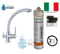 EVERPURE 4C + KIT INSTALLAZIONE PORTAFILTRO EVERPURE E RUBINETTO A 3 VIE CROMATO