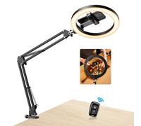 Evershop Luce ad anello con treppiede per cellulare Overhead,10,2" ad anello con