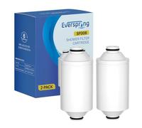 EVERSPRING Elemento filtro doccia ad acqua - condizionatore doccia online compatibile con filtro doccia Philips AWP175: AWP1775WH / AWP1775CH, confezione da 2