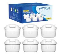 EVERSPRING Filtri per Caraffa compatibili con Brita Maxtr 6) | Sostituzione per Maxtr Plus, Mavea, Anna Duomax, Elemaris - riduce calcare & cloro per un gusto più puro
