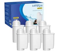 EVERSPRING Filtro acqua per macchina da caffè Compatibile Con Siemens® EQ Series/EQ3/EQ6/EQ9/EQ500/S700/Brita® Intenza 575491/Bosch® TCZ7003/TCZ7033, certificato NSF, 6 pezzi