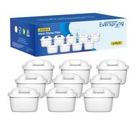 EVERSPRING Filtro per bollitore Compatibile Con Brita Maxtra+, Maxtra Plus, Mavea, Anna Duomax, 9 pezzi
