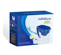 EVERSPRING Il filtro dell'acqua contiene 1 filtro per brocca, compatibile con cartucce filtranti acqua Brita, Brita Maxtra, Maxtra +, grande capacità 4,4 l, riduce il calcare e il cloro