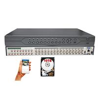 Evertech Videoregistratore H.265 a 32 canali con disco rigido da 10 TB DVR supporta 1080p AHD TVI CVI e analogico (960H) per fotocamere fino a 2,4 mp