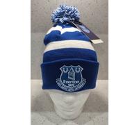Everton FC Ufficiale Reale & Bianco Breakaway Stile Pompon Cappello - Taglia
