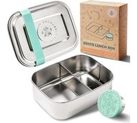 Everusely - Bento Box - Green - 0,8 L - Lunch box in acciaio inox co 0.8 L Verde